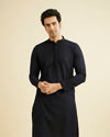 Blue Chikan Kurta Set